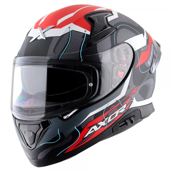 AXOR APEX DYNAMO DULL BLACK RED HELMET