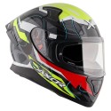 AXOR APEX DYNAMO GLOSS BLACK NEON YELLOW HELMET