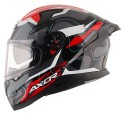 AXOR APEX DYNAMO GLOSS BLACK RED HELMET