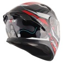 AXOR APEX DYNAMO GLOSS BLACK RED HELMET