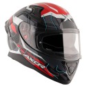 AXOR APEX DYNAMO GLOSS BLACK RED HELMET