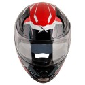 AXOR APEX DYNAMO GLOSS BLACK RED HELMET