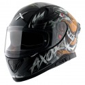 AXOR APEX FALCON GLOSS BLACK GREY HELMET