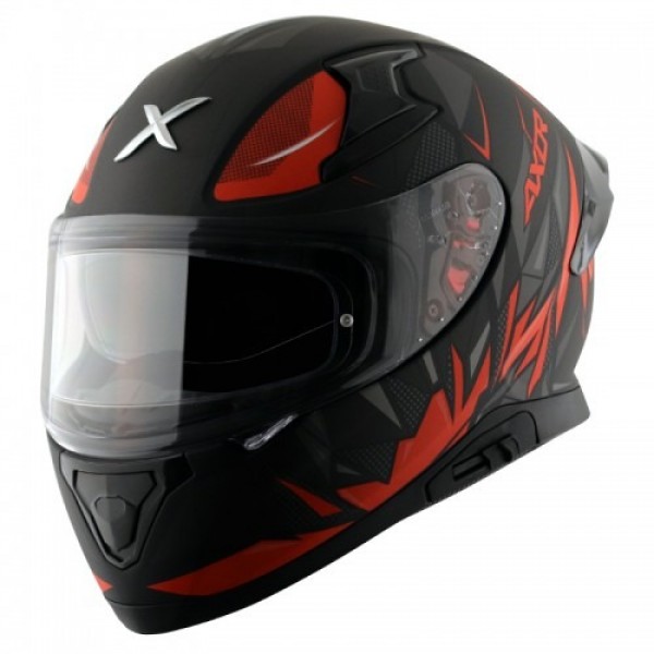 AXOR APEX HUNTER DULL BLACK ORANGE HELMET