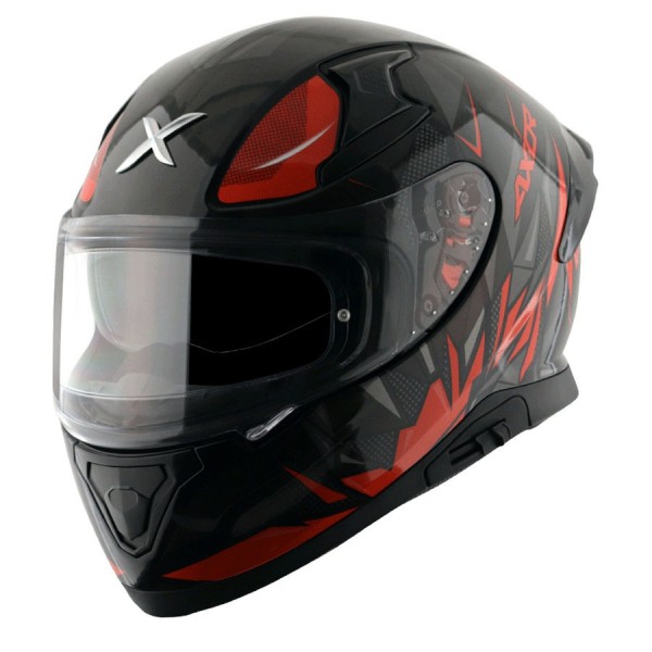 AXOR APEX HUNTER GLOSS BLACK ORANGE HELMET