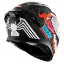 AXOR APEX MARVEL VENOM DULL BLACK RED HELMET