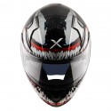 AXOR APEX MARVEL VENOM GLOSS BLACK RED HELMET