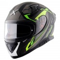 AXOR APEX ROADTRIP DULL BLACK NEON YELLOW HELMET