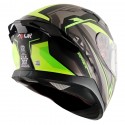 AXOR APEX ROADTRIP DULL BLACK NEON YELLOW HELMET