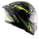 AXOR APEX ROADTRIP DULL BLACK NEON YELLOW HELMET