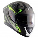 AXOR APEX ROADTRIP DULL BLACK NEON YELLOW HELMET