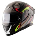 AXOR APEX ROADTRIP GLOSS BLACK GREY HELMET