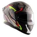 AXOR APEX ROADTRIP GLOSS BLACK GREY HELMET