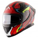 AXOR APEX ROADTRIP GLOSS BLACK RED HELMET