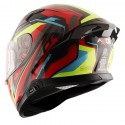 AXOR APEX ROADTRIP GLOSS BLACK RED HELMET