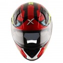 AXOR APEX ROADTRIP GLOSS BLACK RED HELMET