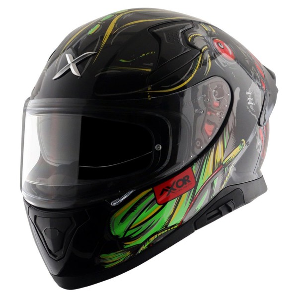 AXOR APEX SEADEVIL GLOSS BLACK RED HELMET