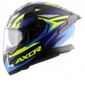 AXOR APEX STREAK DULL BLACK BLUE HELMET