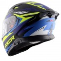 AXOR APEX STREAK DULL BLACK BLUE HELMET