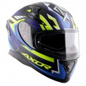 AXOR APEX STREAK DULL BLACK BLUE HELMET