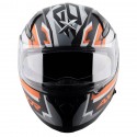 AXOR APEX STREAK DULL BLACK ORANGE HELMET