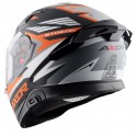 AXOR APEX STREAK DULL BLACK ORANGE HELMET