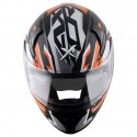 AXOR APEX STREAK DULL BLACK ORANGE HELMET