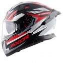 AXOR APEX STREAK DULL BLACK RED HELMET