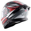 AXOR APEX STREAK DULL BLACK RED HELMET