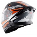 AXOR APEX STREAK GLOSS BLACK ORANGE HELMET