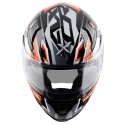 AXOR APEX STREAK GLOSS BLACK ORANGE HELMET