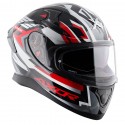 AXOR APEX STREAK GLOSS BLACK RED HELMET