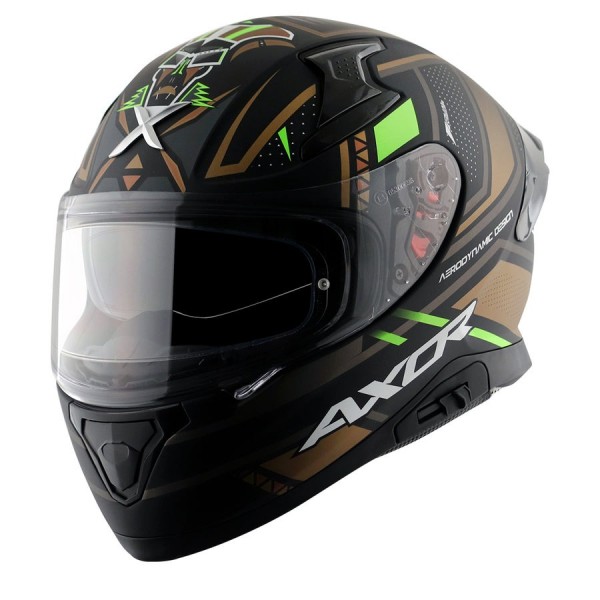 AXOR APEX TIKI DULL BLACK GOLD HELMET