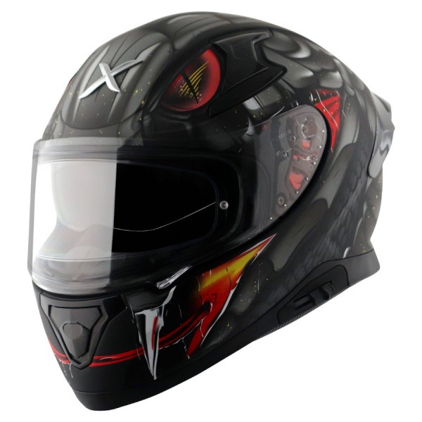 AXOR APEX VENOMOUS DULL BLACK GREY HELMET