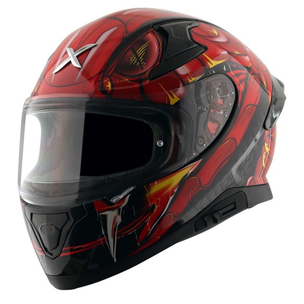 AXOR APEX VENOMOUS GLOSS BLACK RED HELMET