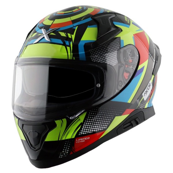 AXOR APEX VIVID GLOSS BLACK NEON YELLOW HELMET