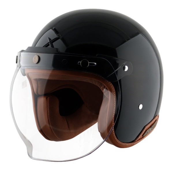 AXOR RETRO JET BLACK HELMET