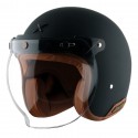 AXOR RETRO JET DULL BLACK HELMET