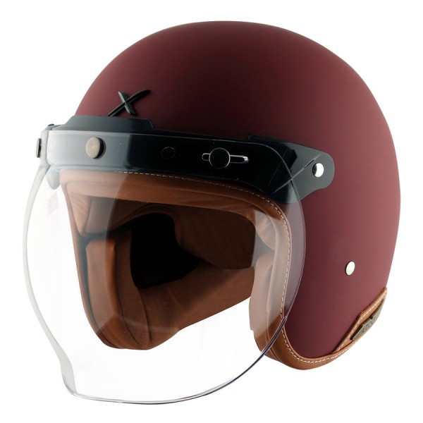 AXOR RETRO JET DULL CHESTNUT RED HELMET