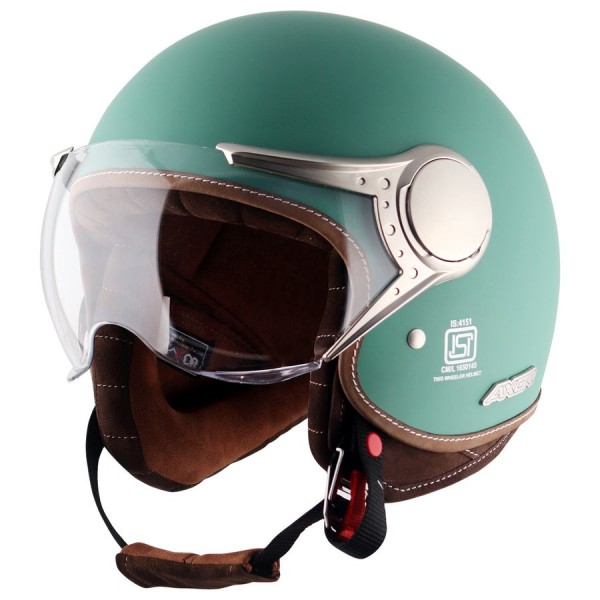 AXOR RETRO JET WEST DULL AQUA GREEN HELMET