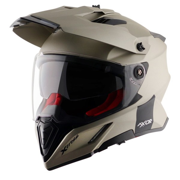 AXOR X-CROSS DUAL VISOR NICKEL HELMET