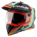 AXOR X-CROSS X2 DUAL VISOR DULL BLACK GREY HELMET