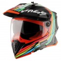 AXOR X-CROSS X2 DUAL VISOR GLOSS BLACK GREY HELMET