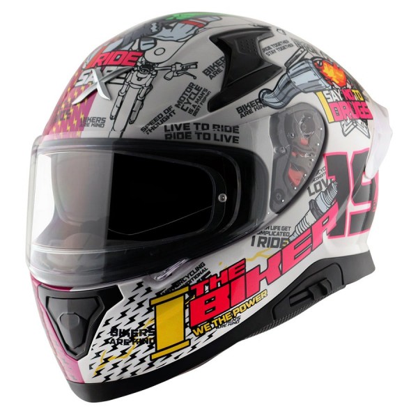 AXOR XBHP THENINETEEN GLOSS PINK WHITE HELMET