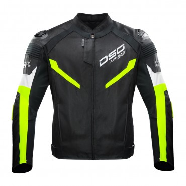 DSG RACE PRO V2 RIDING JACKET BLACK YELLOW FLUO