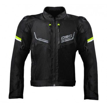 DSG AIRE RIDING JACKET BLACK YELLOW FLUO