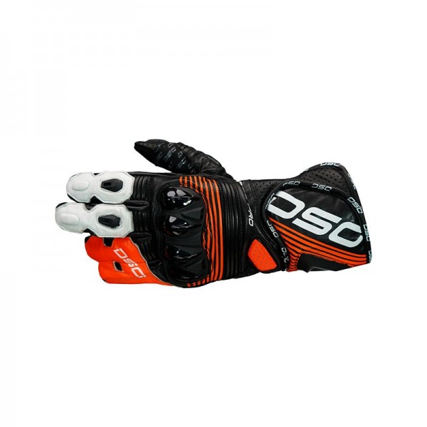 DSG RACE PRO V1 RIDING GLOVE (Black Red Fluo White)