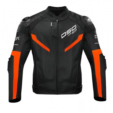 DSG RACE PRO V2 RIDING JACKET ORANGE FLUO BLACK