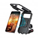 GRAND PITSTOP WATERPROOF MOBILE HOLDER HANDLEBAR MOUNT WITH 15W WIRELESS CHARGER