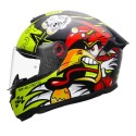 MT HUMMER BRAAP GLOSS BLACK HELMET